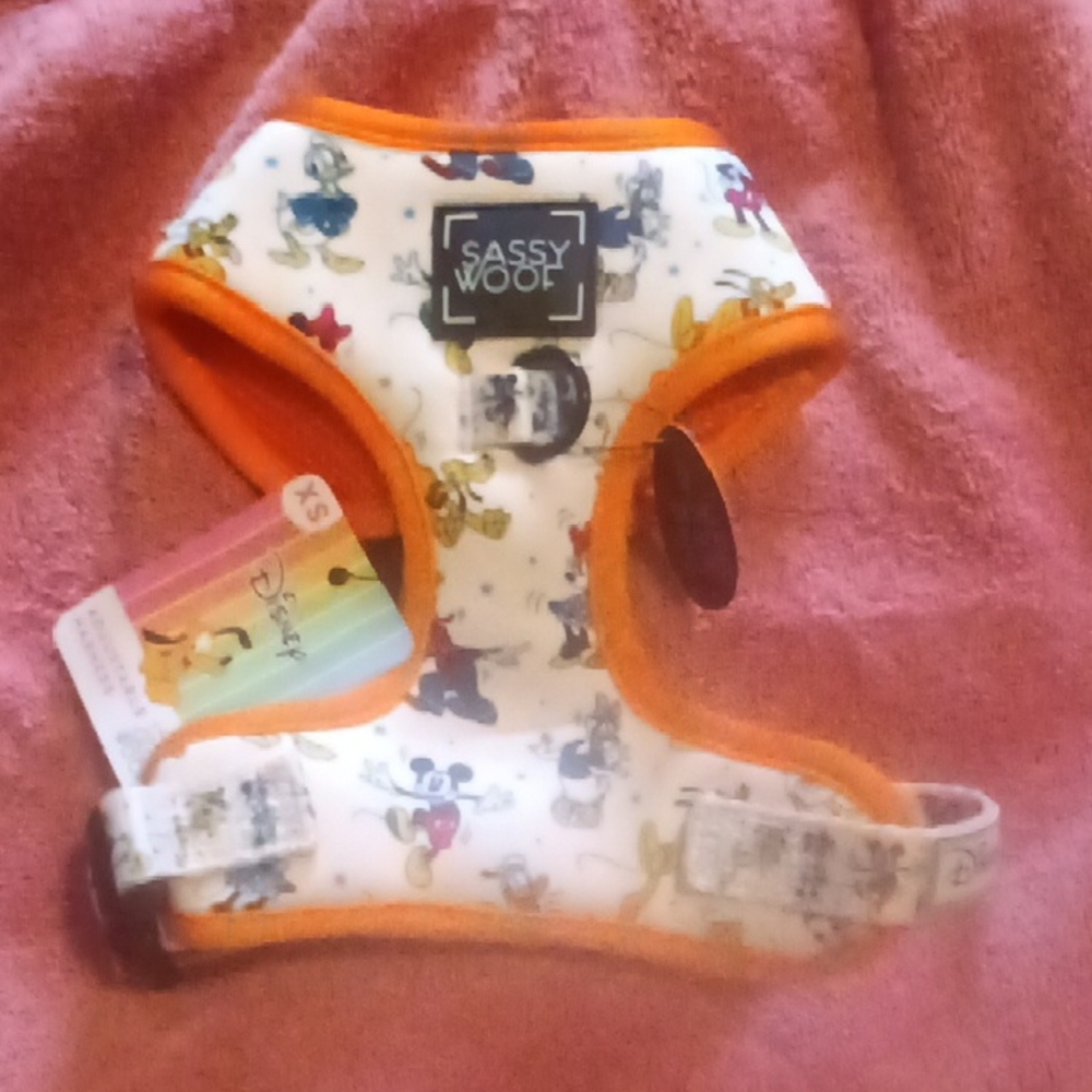 Disney Adjustable Harness with Orange Trim
